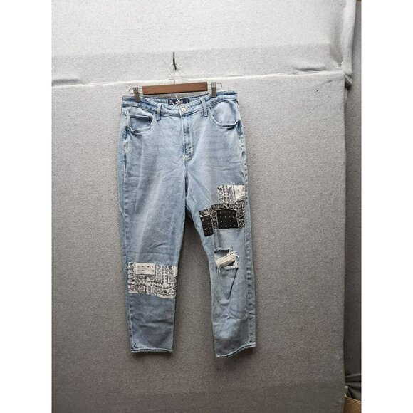 Hollister Womens Ultra High Rise Mom Jeans W32 L27 - Picture 1 of 6